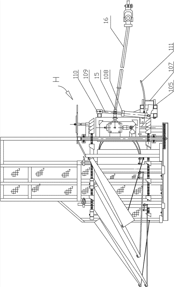 Automatic corn haymaking and laying machine