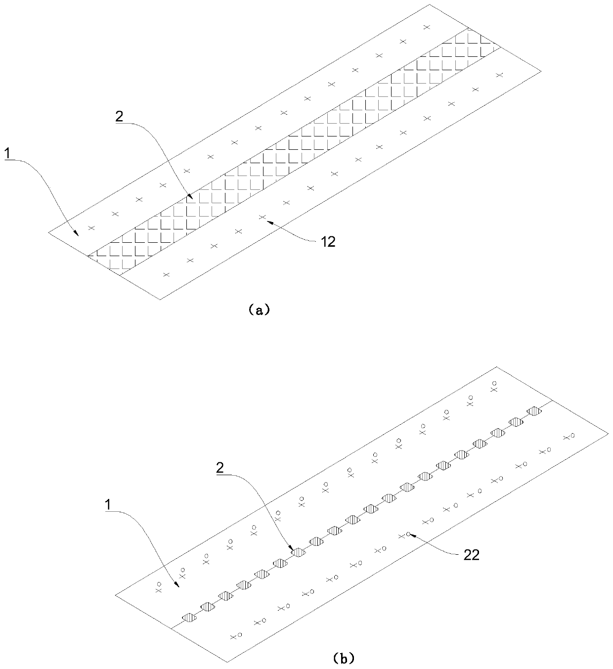 Cutting method for non-substrate double faced adhesive tape