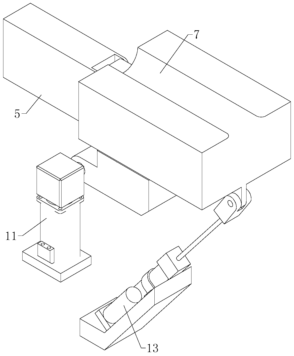 Pipe connector external thread full-automatic machining device