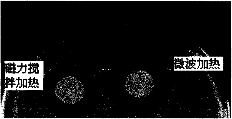 Method for preparing titanium sol carrier zinc and copper ion-adsorbing antibacterial agent by microwave heating