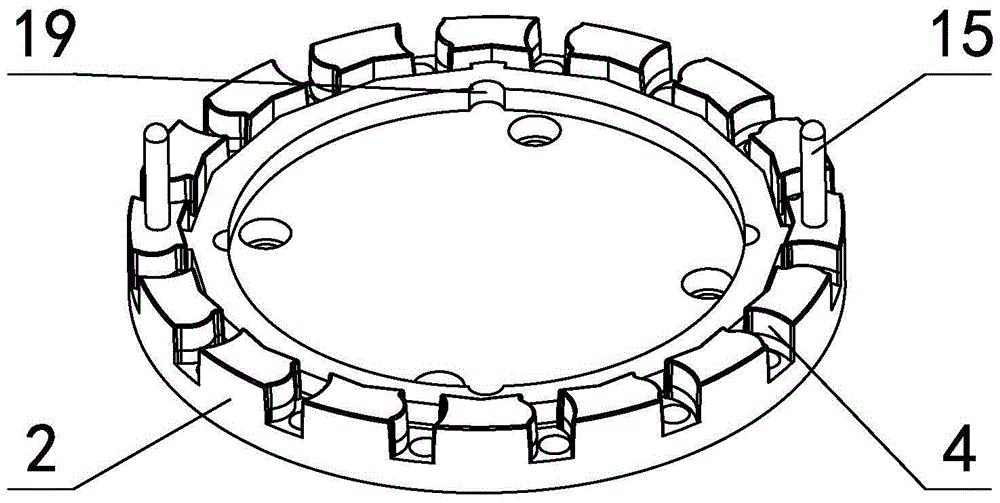 Material head punching device