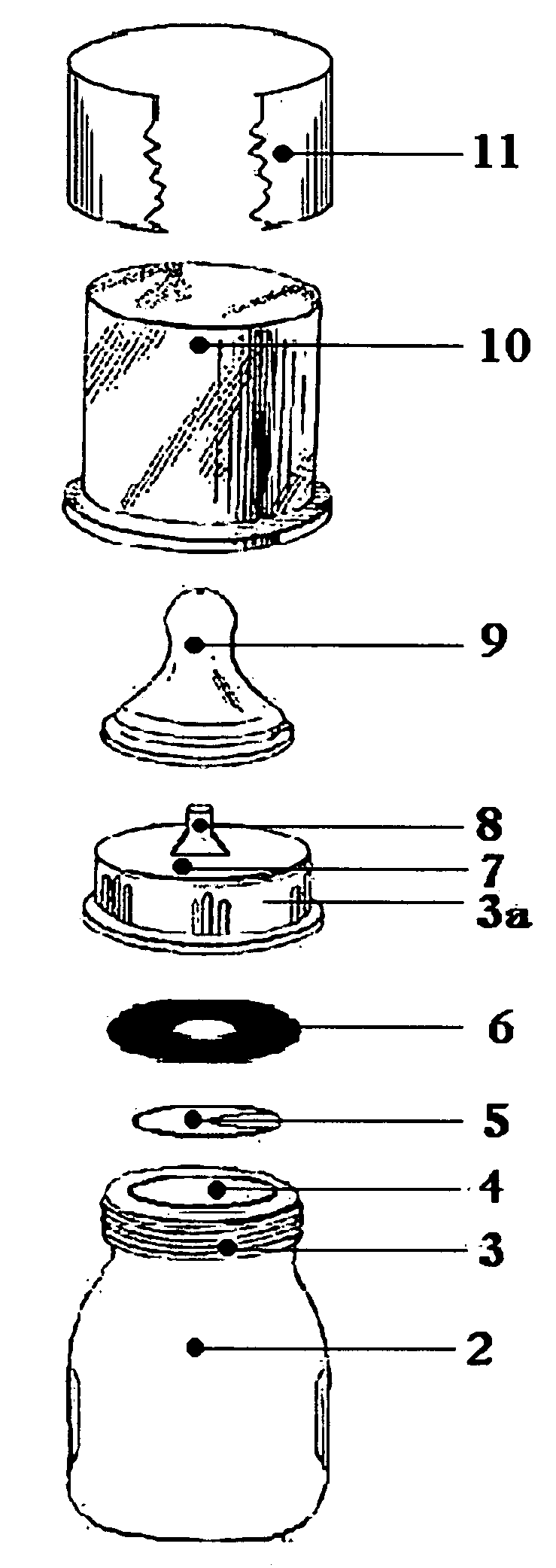 Disposable pre filled baby bottle delivery system