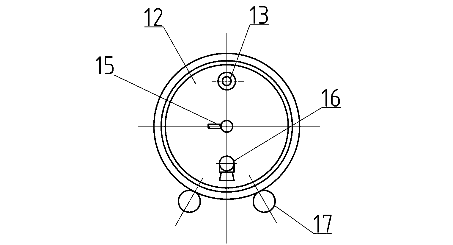 Horizontally-arranged cylinder rolling type aerobic fermentation apparatus with heat exchange function