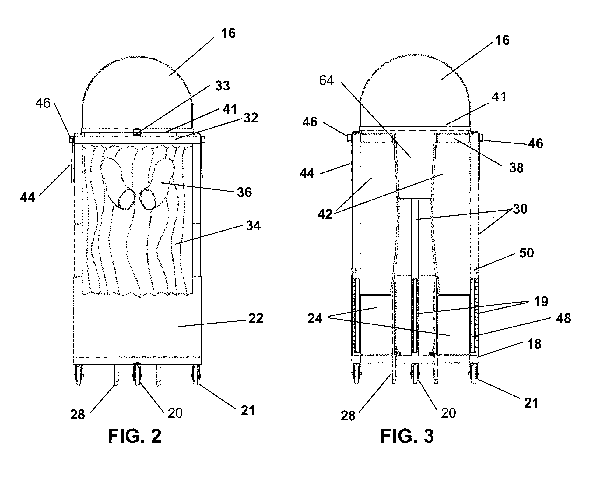 Movable radiologically protective enclosure for a physician or medical technician