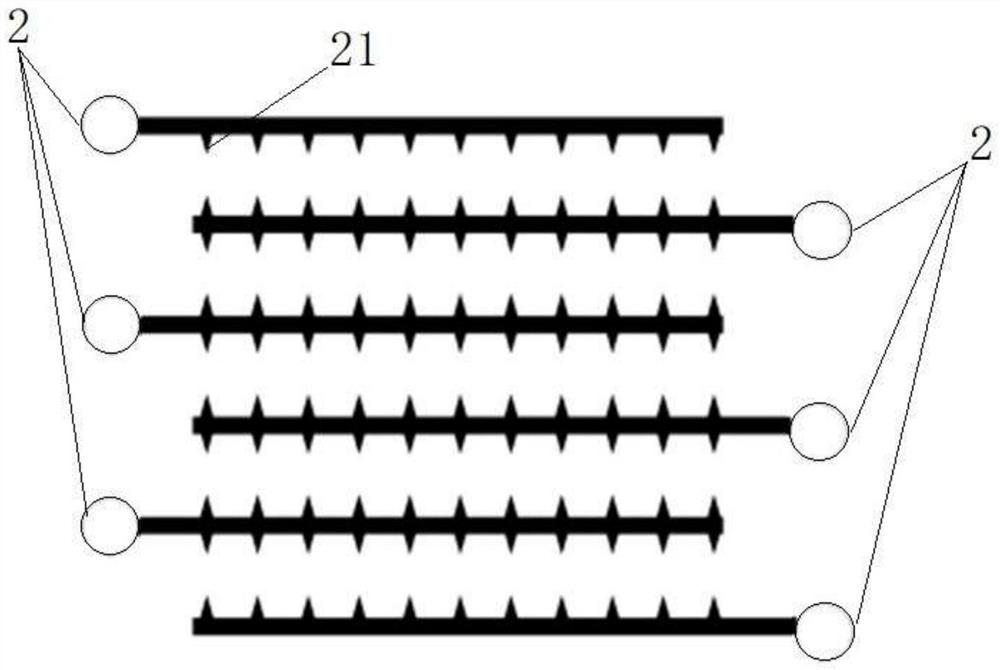 Air ionization structure, ion generation assembly and ion generator