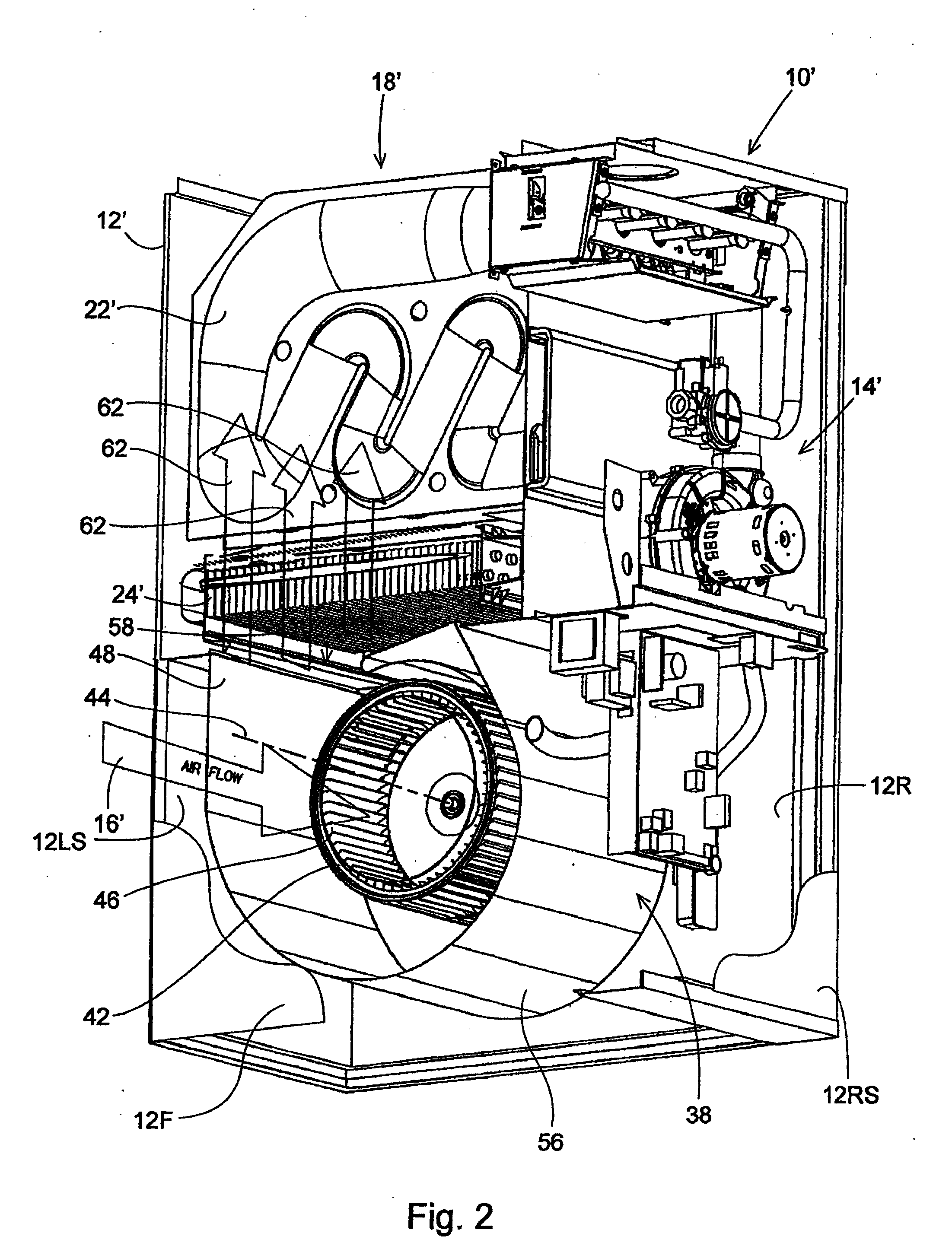 Low Profile, High Efficiency Blower Assembly