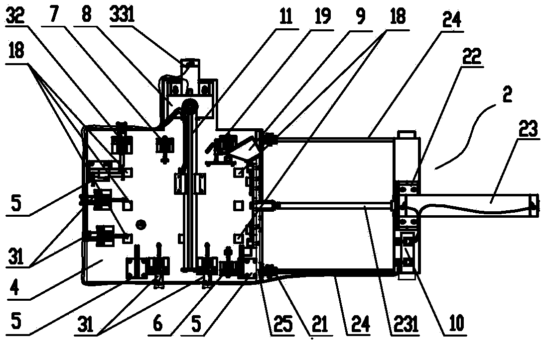 Skateboard pneumatic assembling device