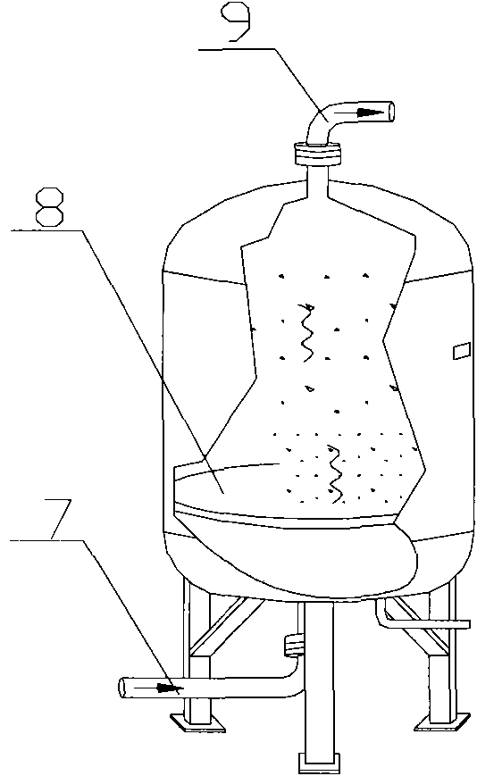 Pollution-free gas drying agent and drying method thereof