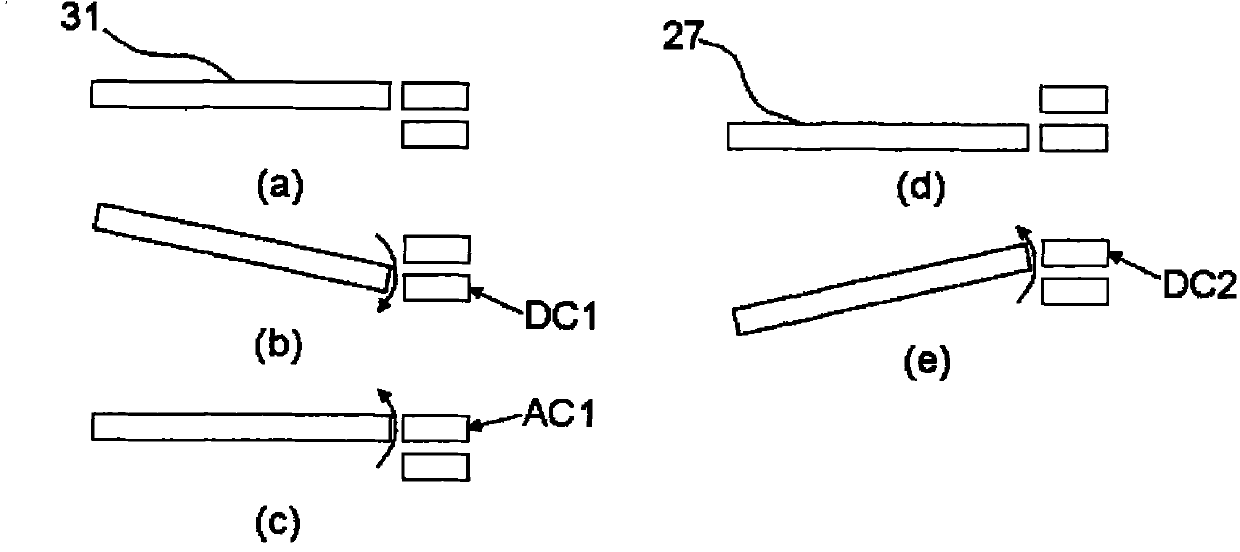 Silicon on insulator (SOI) wafer double-mask etching-based vertical comb teeth driven torsional micro-mirror and manufacturing method thereof