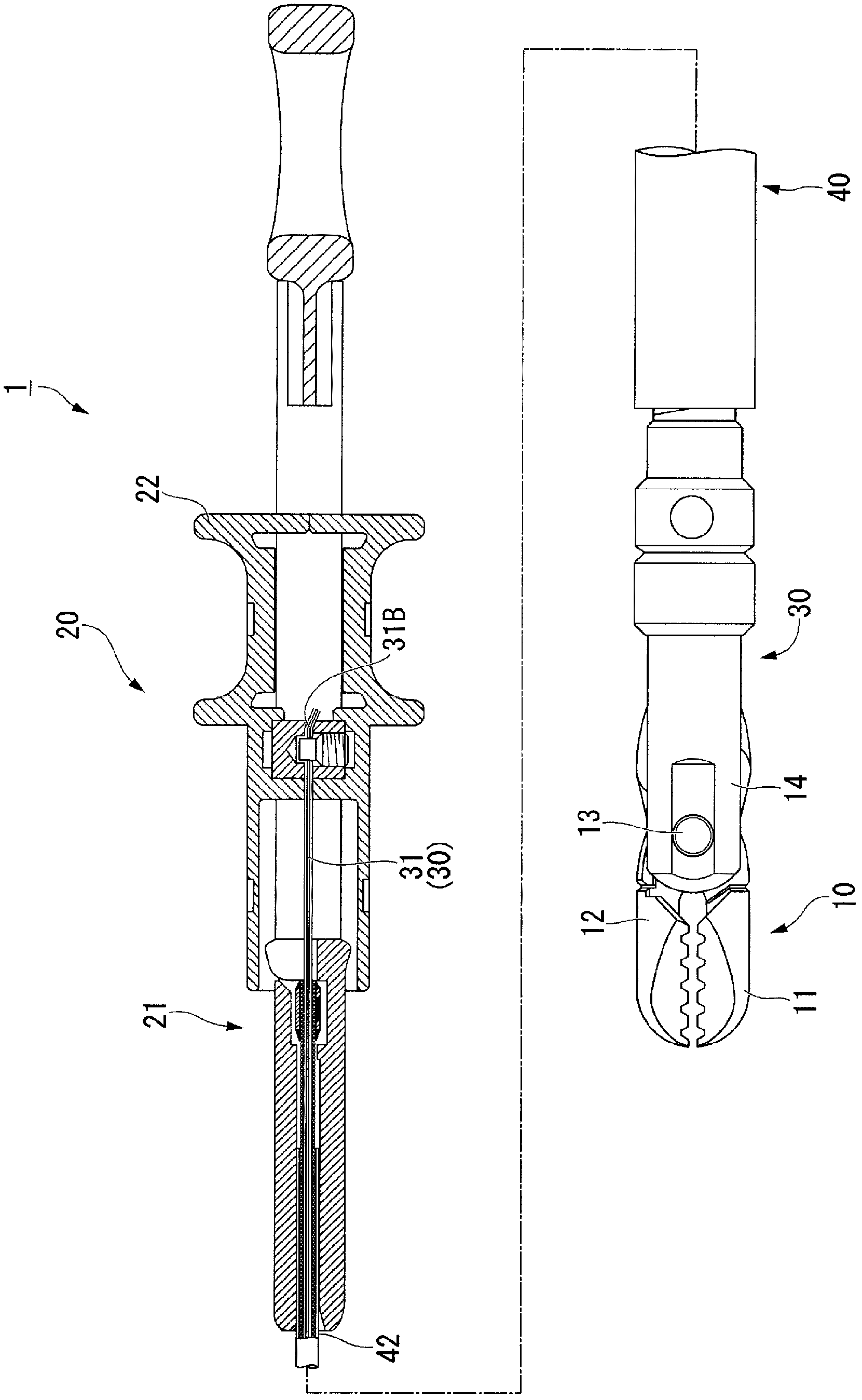 Treatment instrument for endoscope