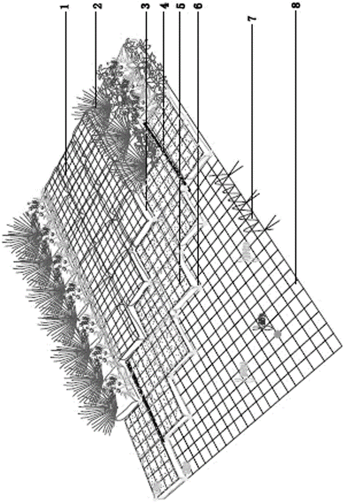 A load-bearing operating type floating island and its construction method