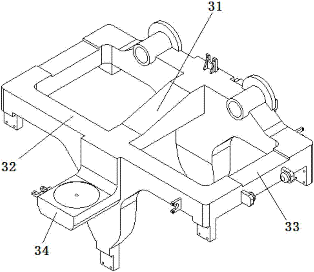 Low-floor-surface straddle type two-shaft one-rail bogie