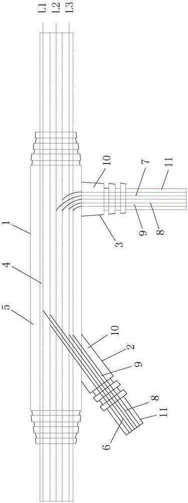 Cold or hot joint for carbon fiber heating cable