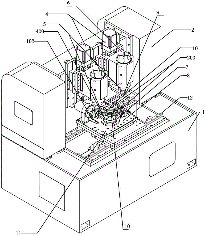 Universal grinding machine for nuclear power bearing inner ring processing