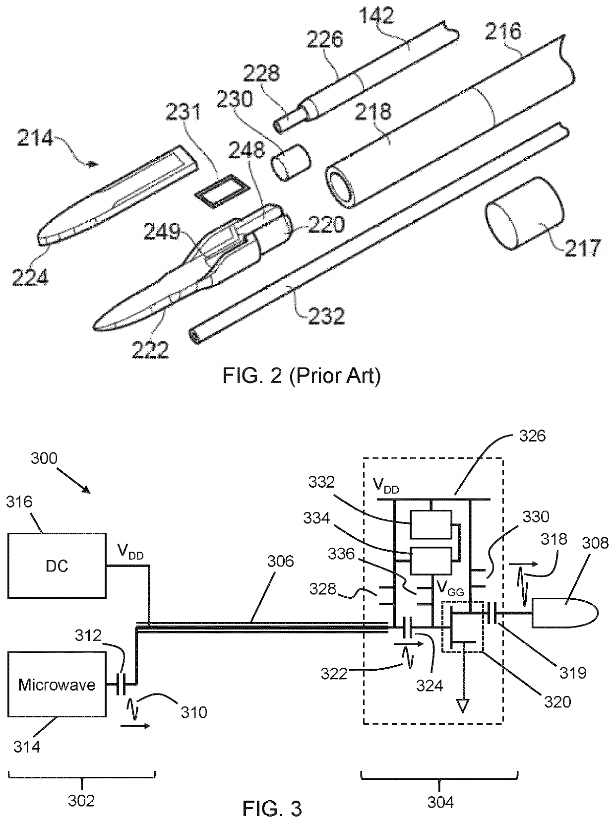 Microwave amplification apparatus for an electrosurgical instrument