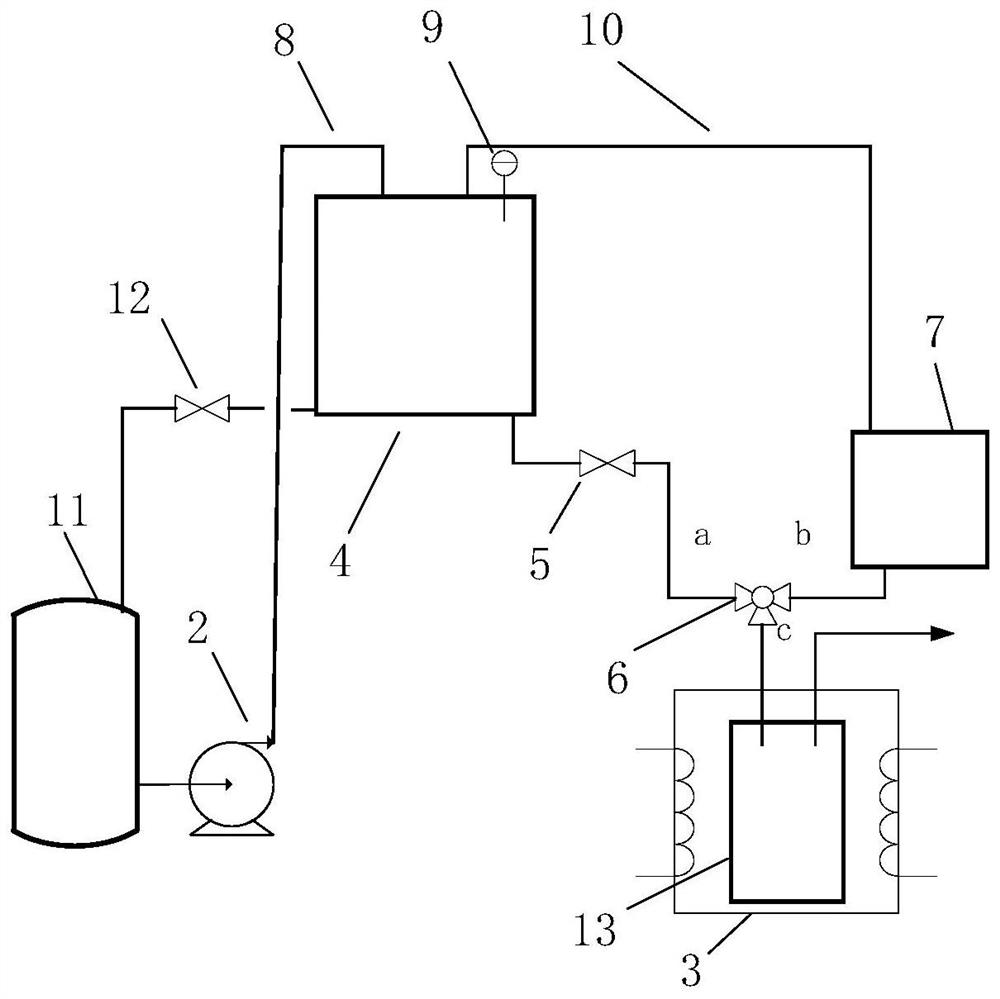 Passive feeding device for waste liquid drying treatment system