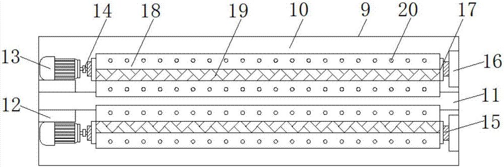 Automatic dedusting type teaching projection curtain