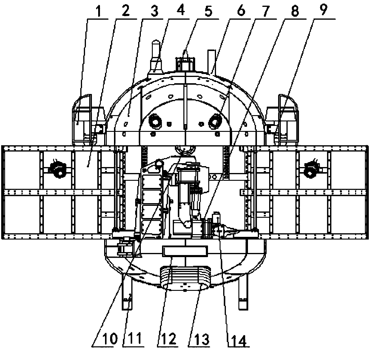 Full ocean depth ARV underwater robot structure