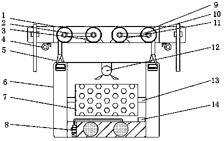 Painting device for architectural wall body