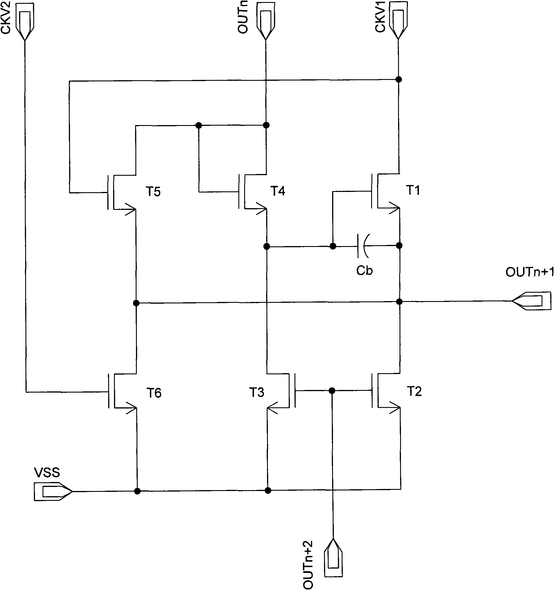 Shift register and grid electrode driving device thereof