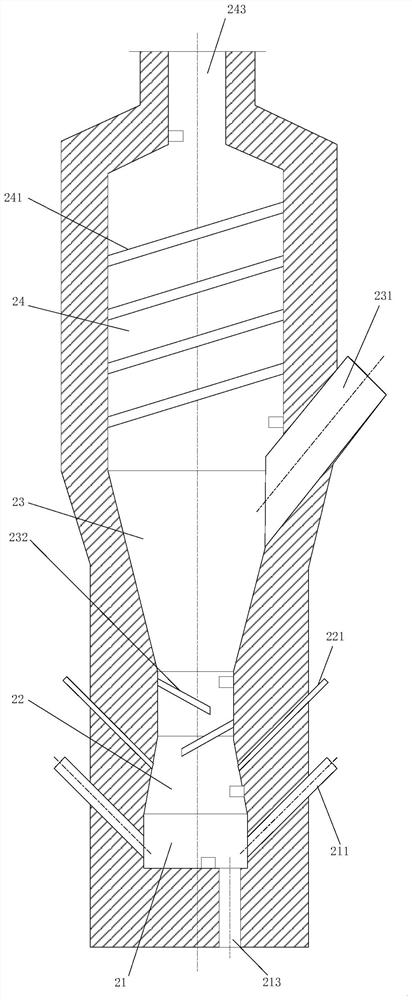 Oil sludge cracking treatment method