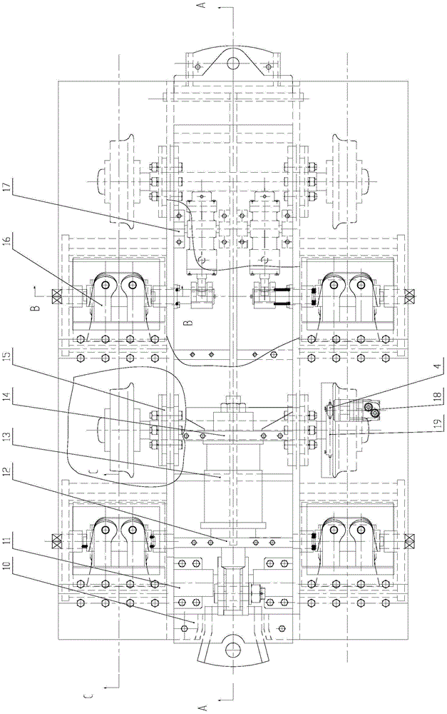 A kind of brake car for inclined lane rail transport