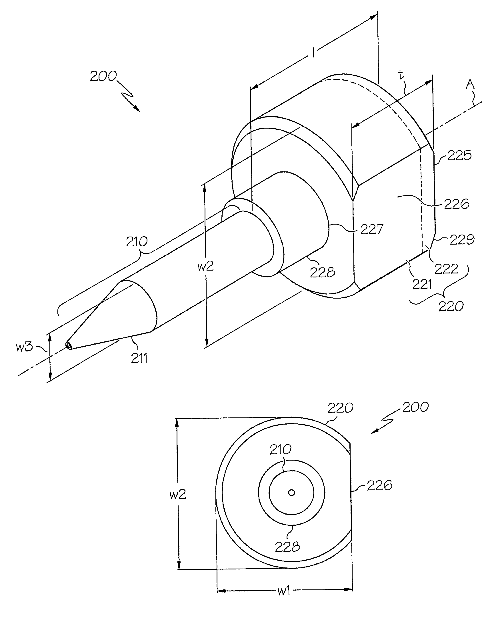 Material dispense tips and methods for forming the same