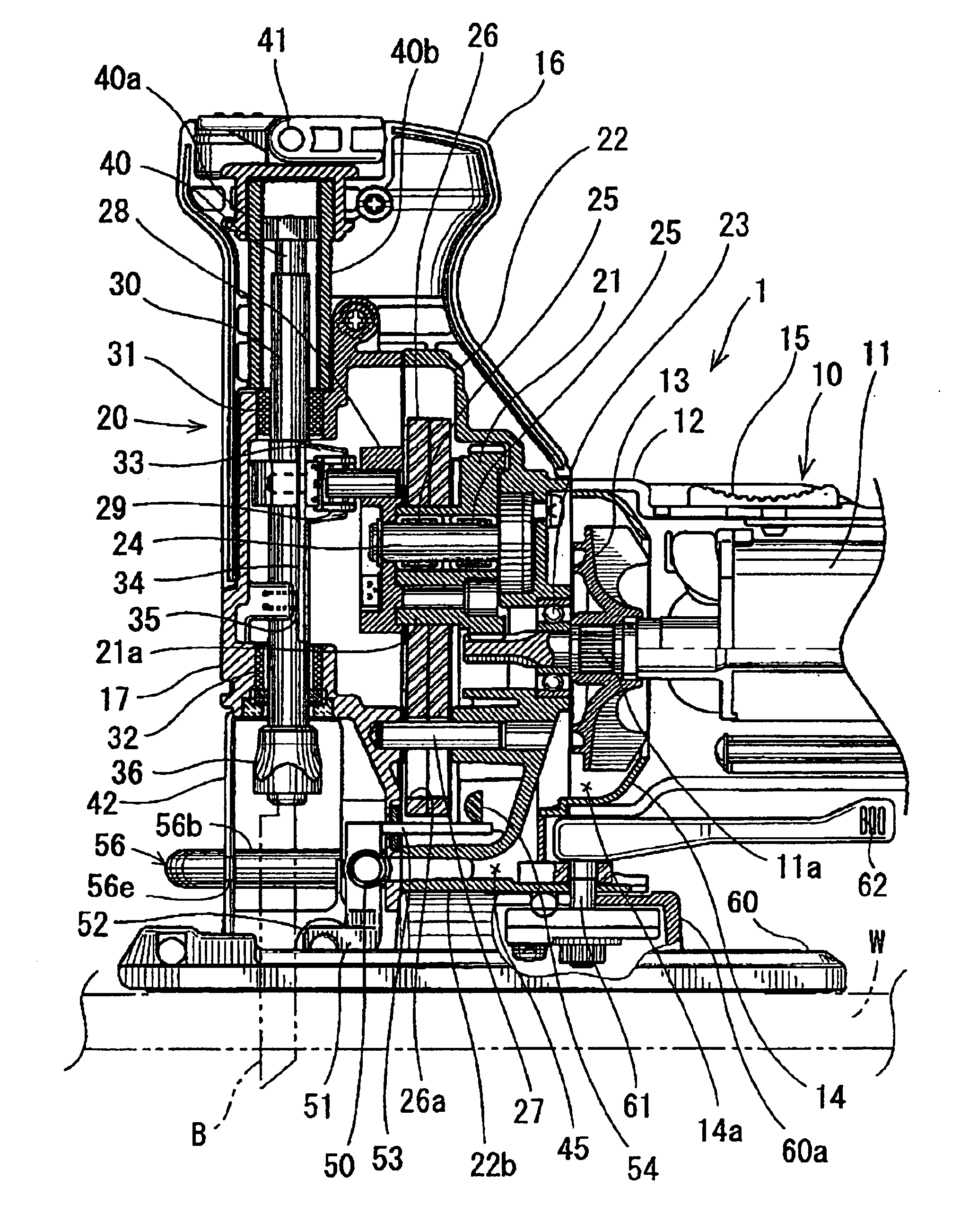 Reciprocating cutting tools having devices for limiting scattering of cutting chips