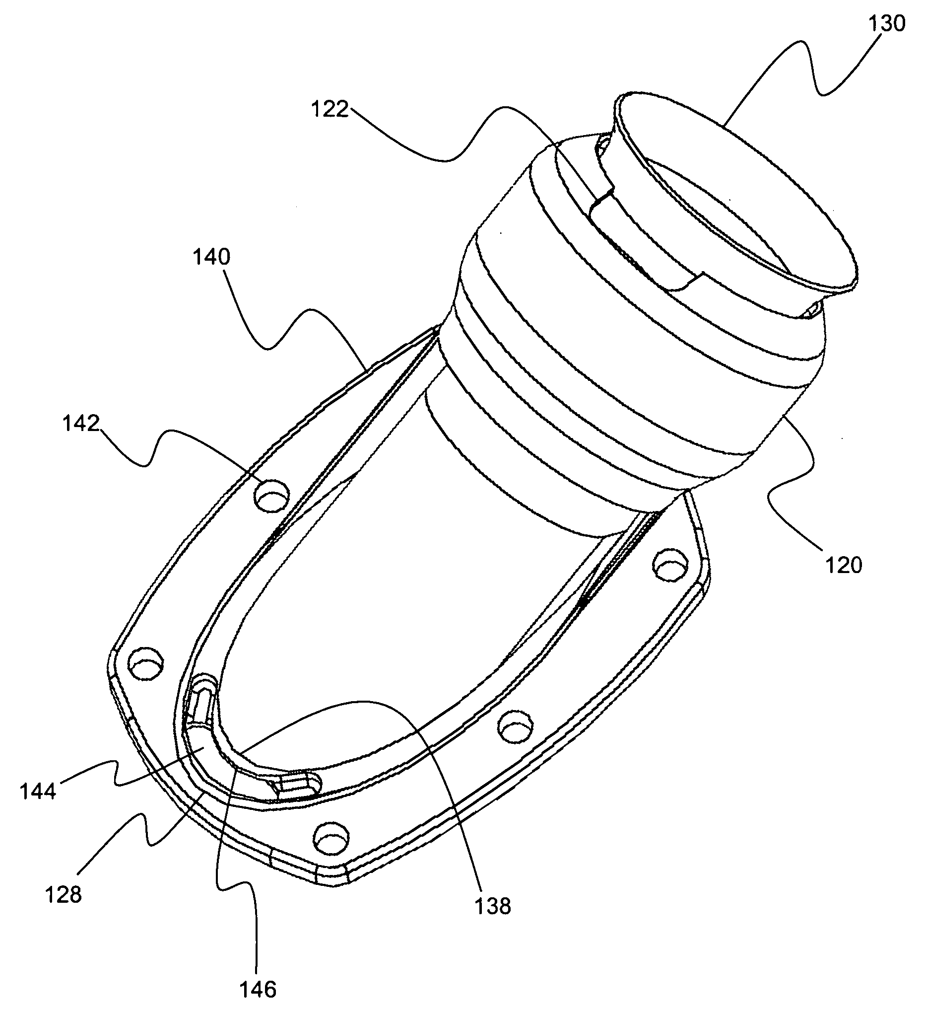 D-shaped tube for header