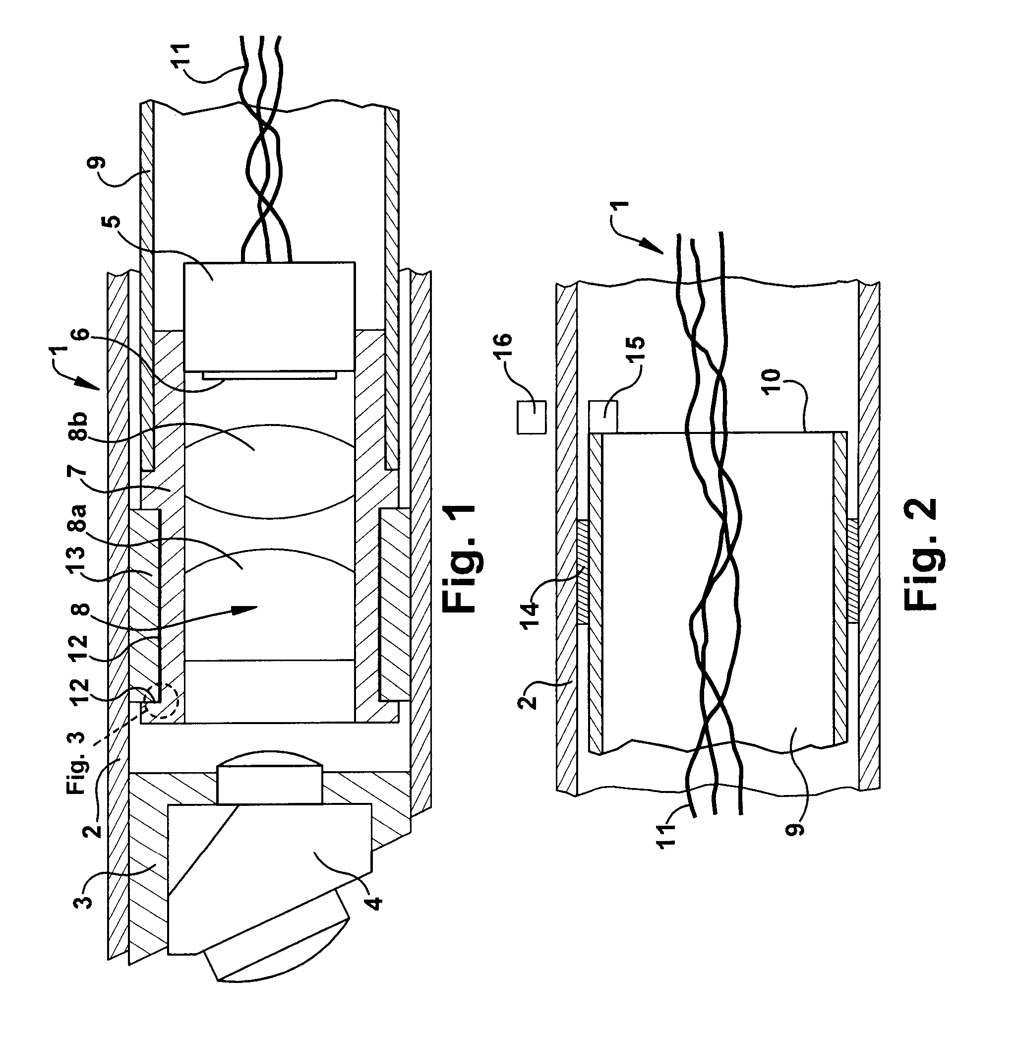 Video endoscope with a rotatable video camera