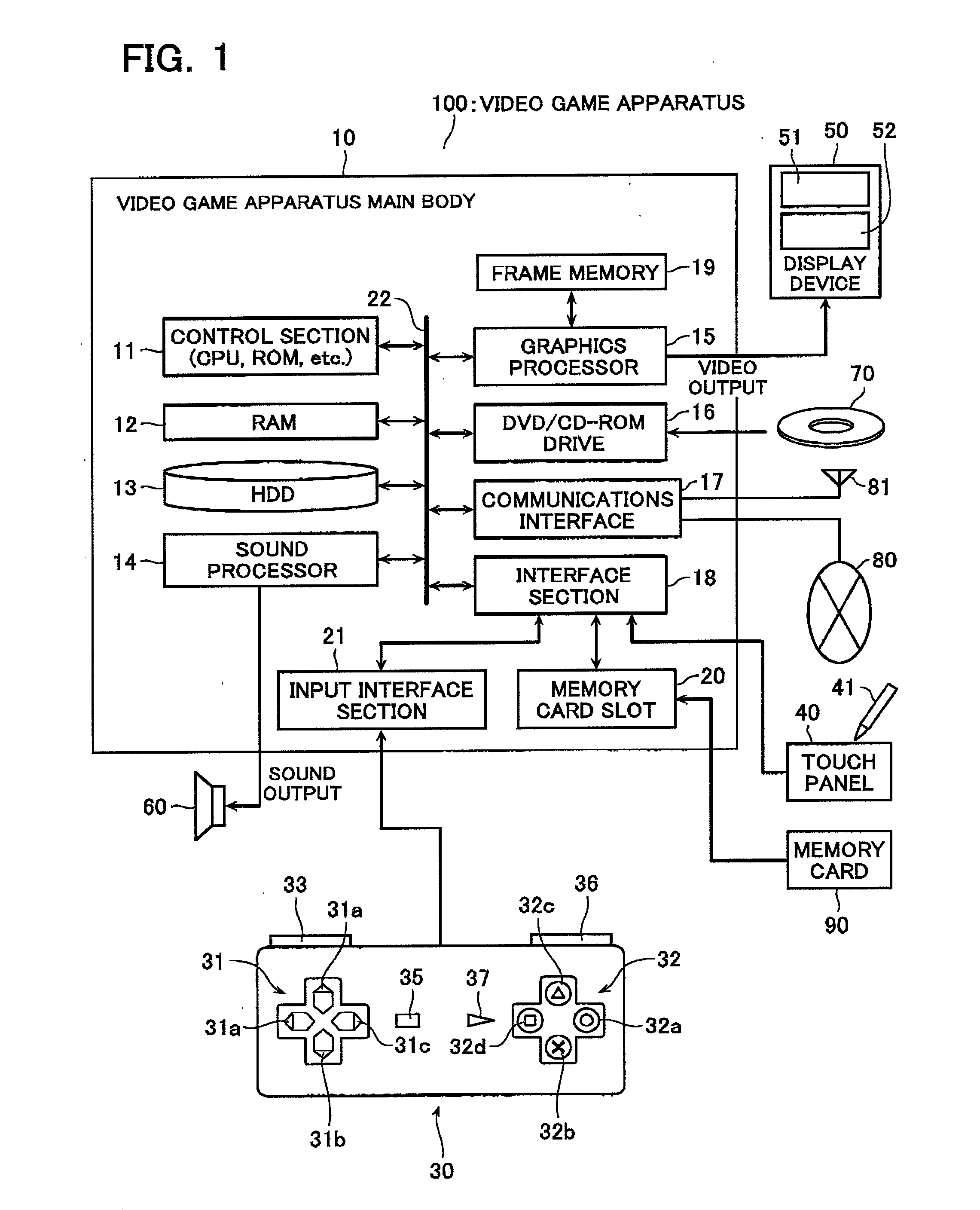 Video game processing apparatus, a method and a computer program product for processing a video game