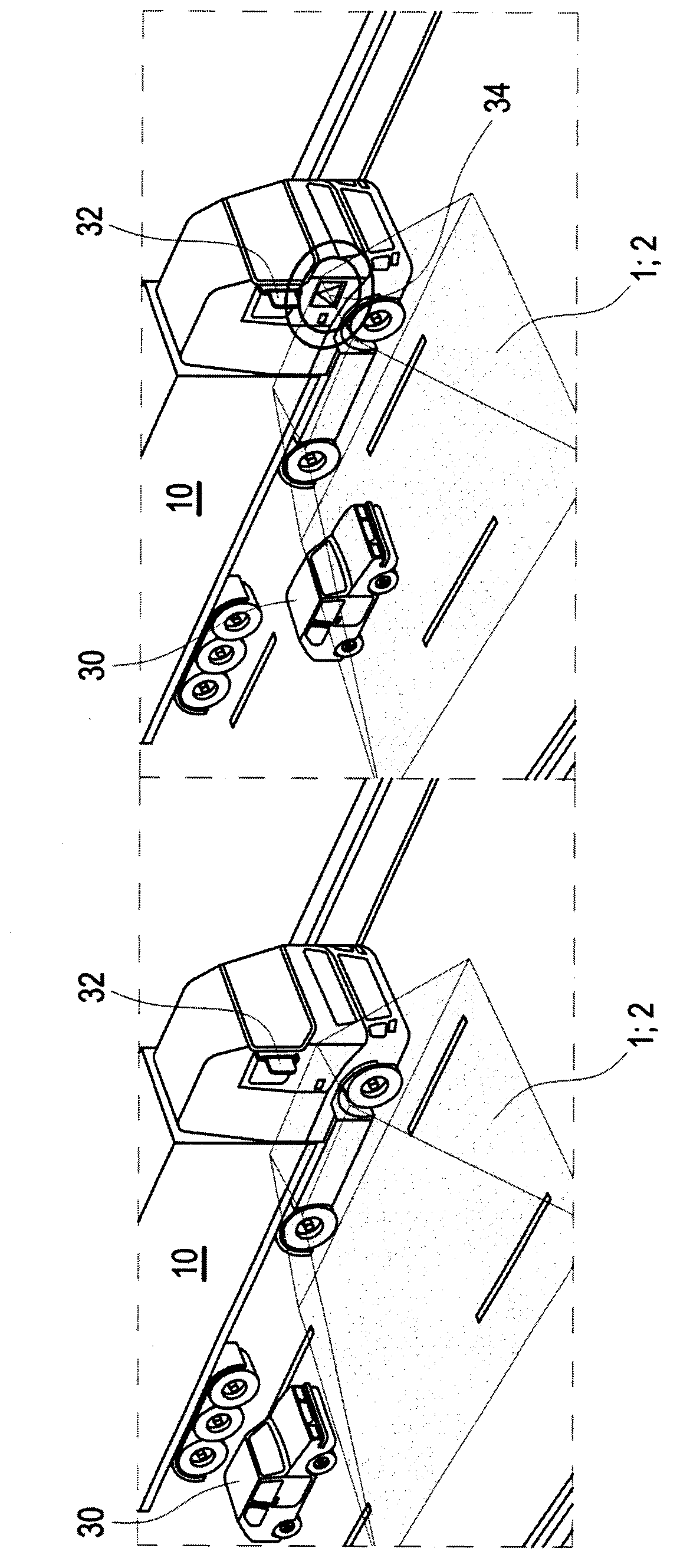 Blind spot warning device and blind spot warning system