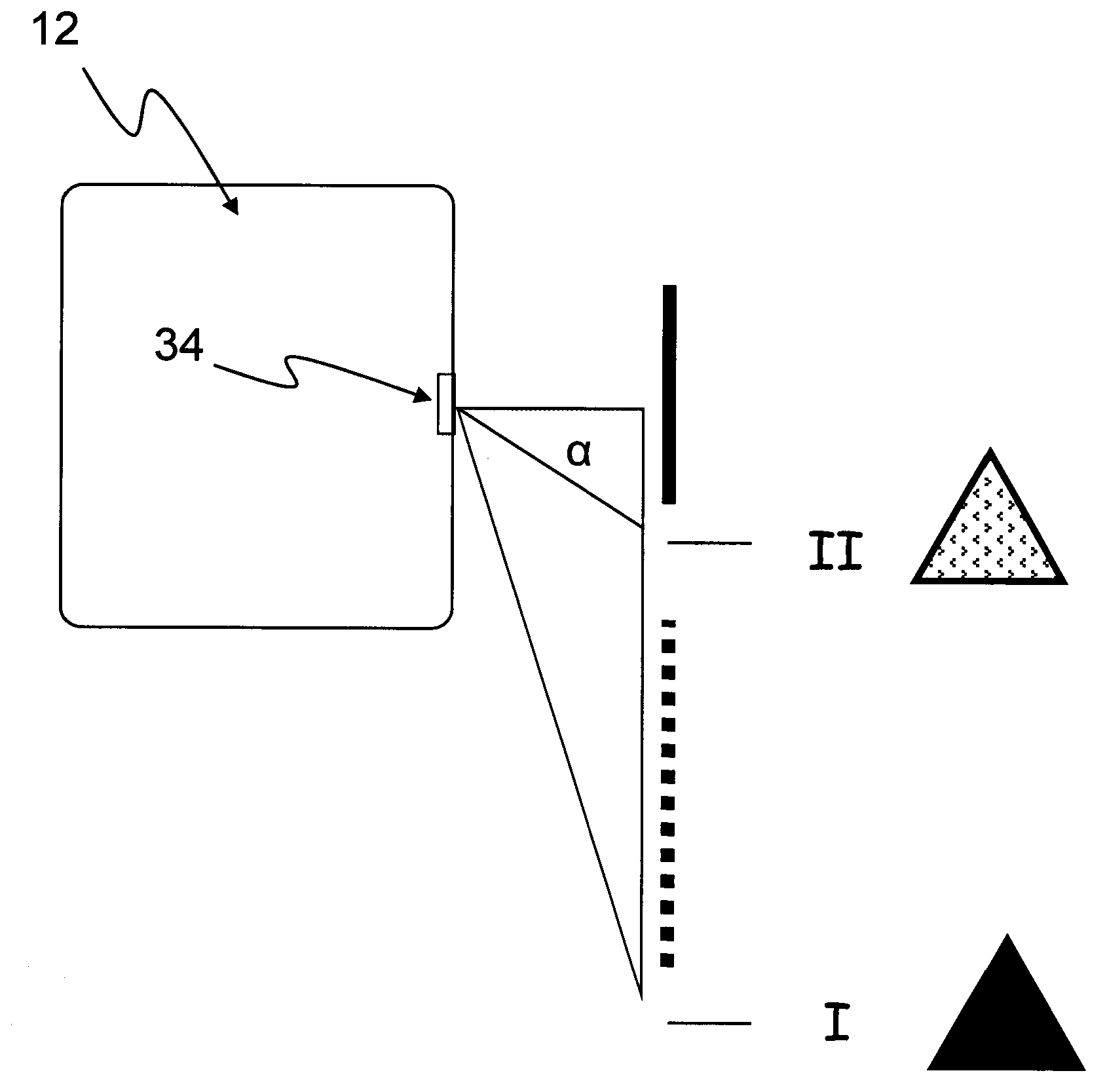 Blind spot warning device and blind spot warning system