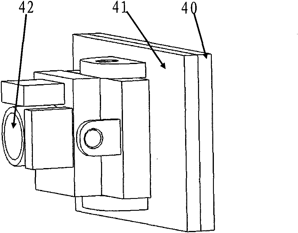 Device and method for mounting optical glass under vision guide