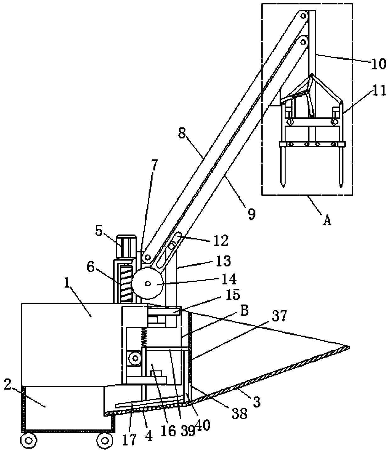 Quick peanut picking device