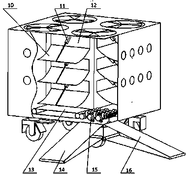 A mobile differential pressure precooling device