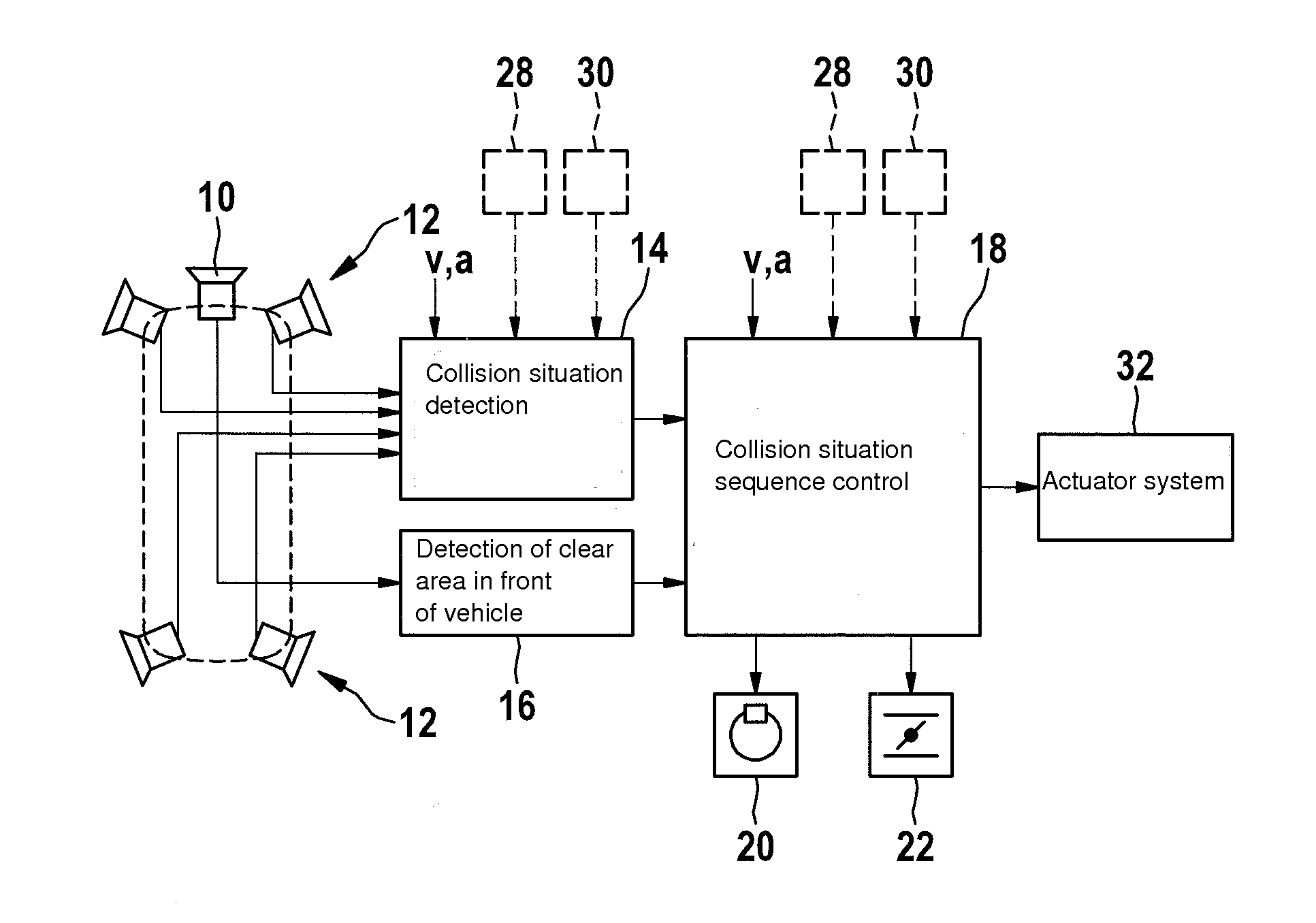 Safety device for motor vehicles