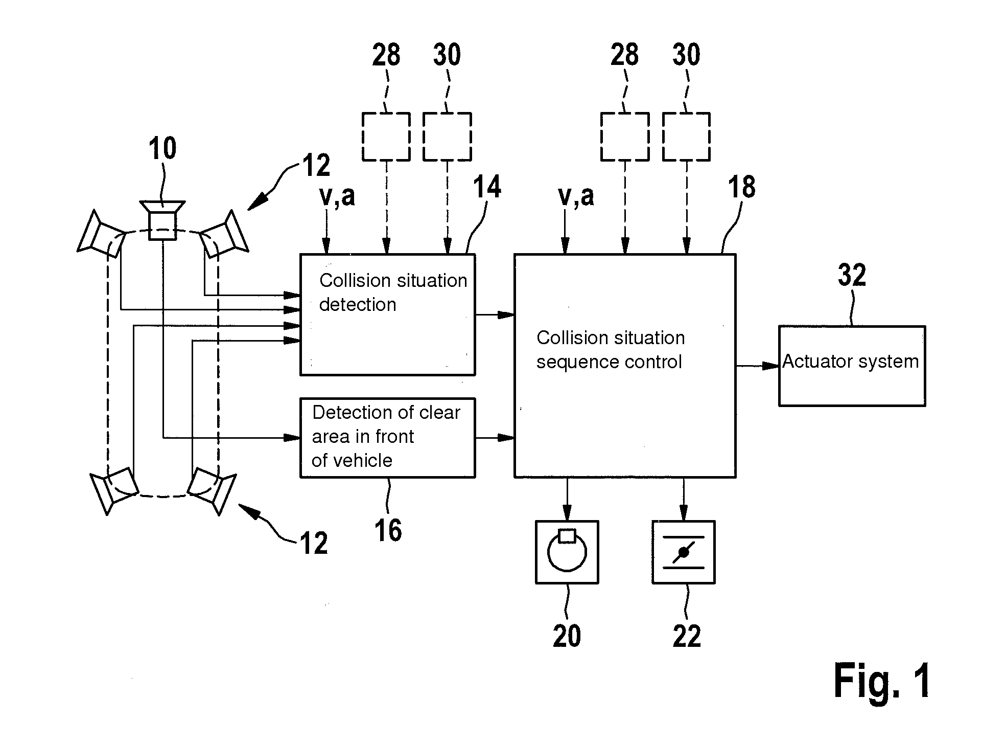 Safety device for motor vehicles