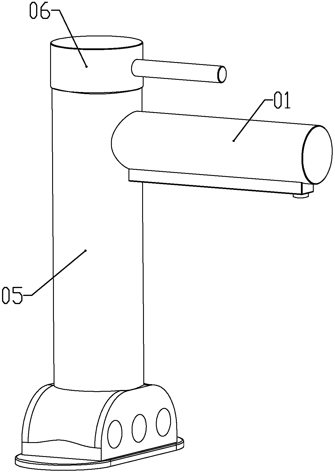 Electronic temperature-regulating faucet