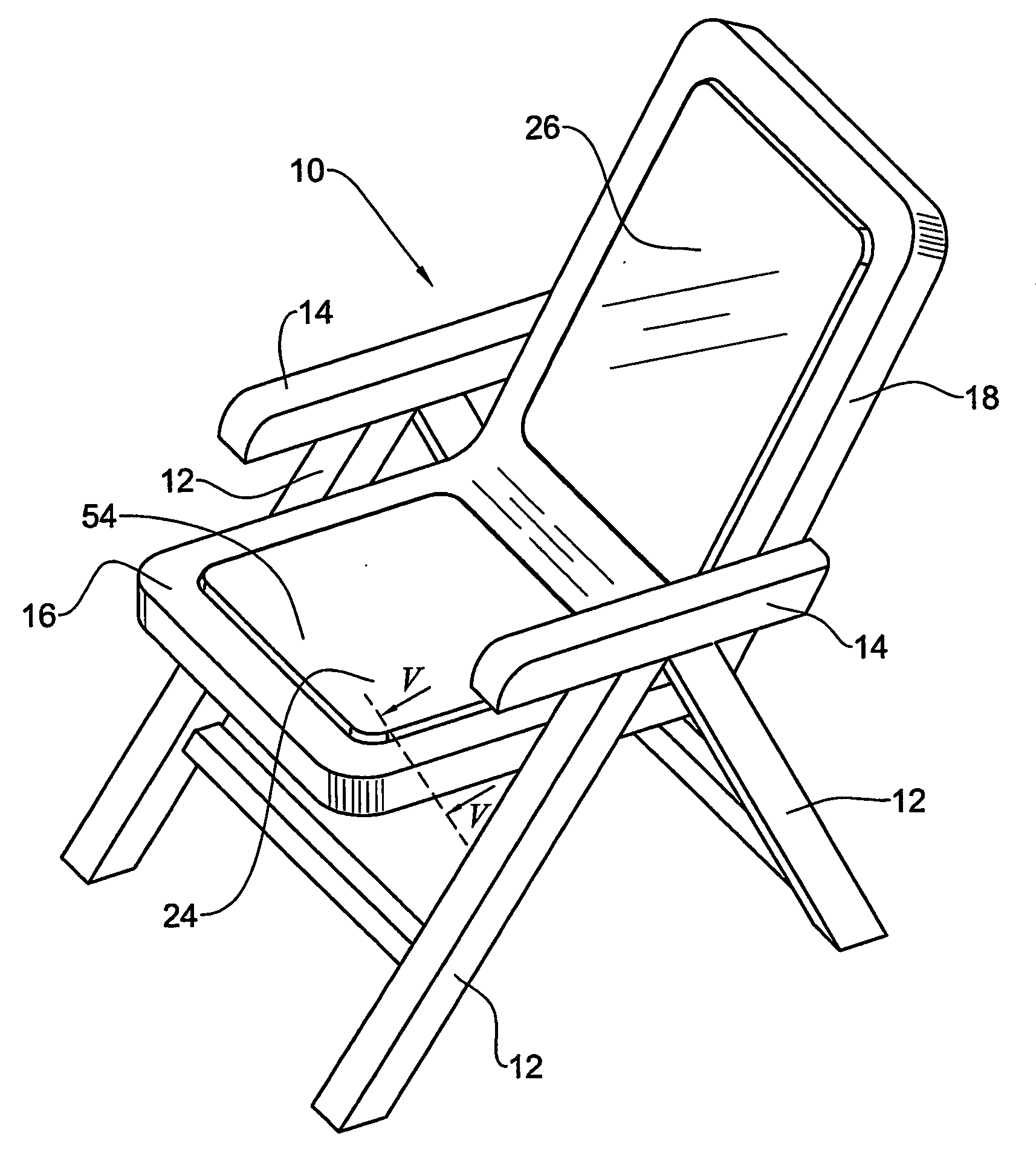 Furniture item and a method for attaching webbing thereto