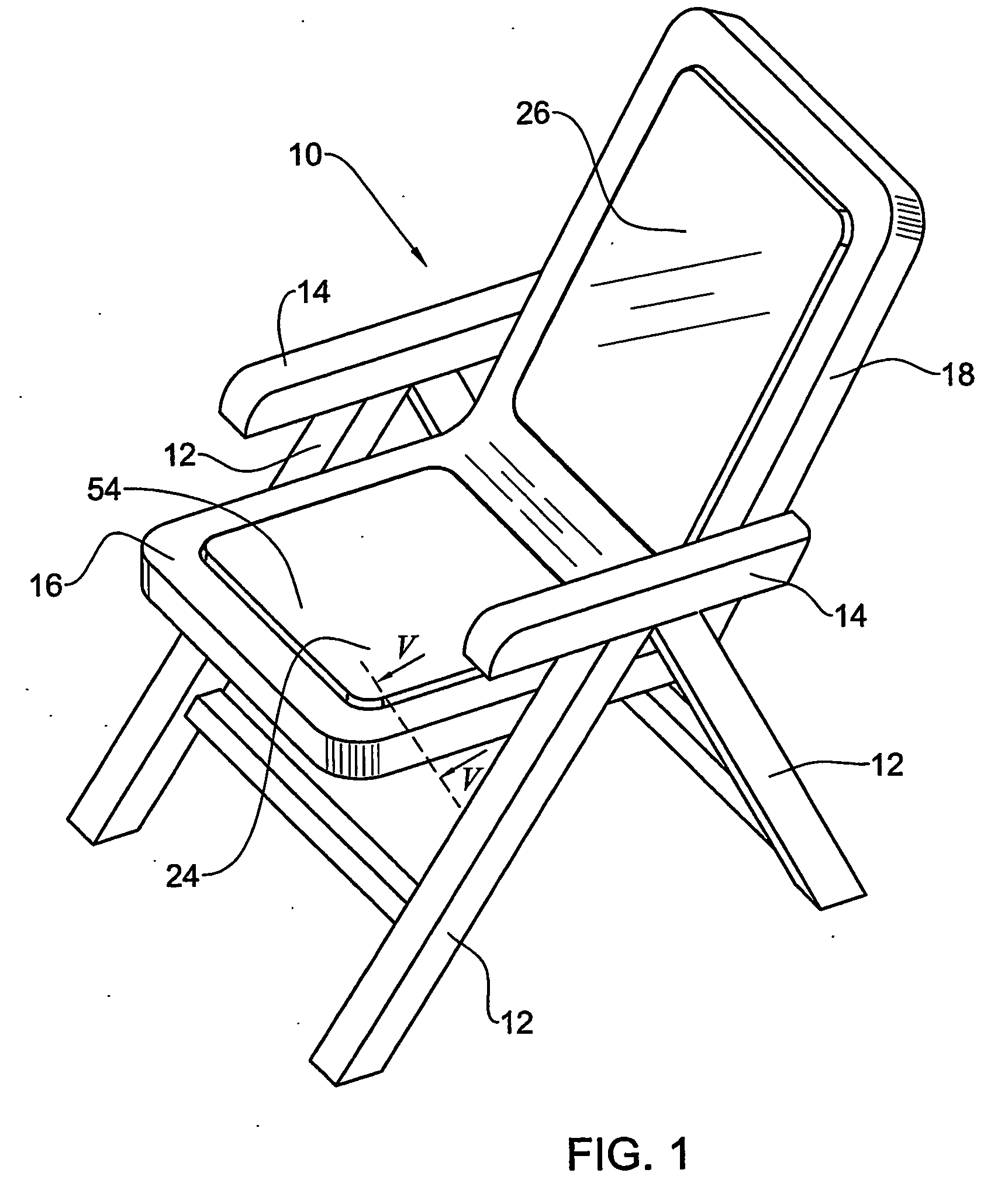 Furniture item and a method for attaching webbing thereto