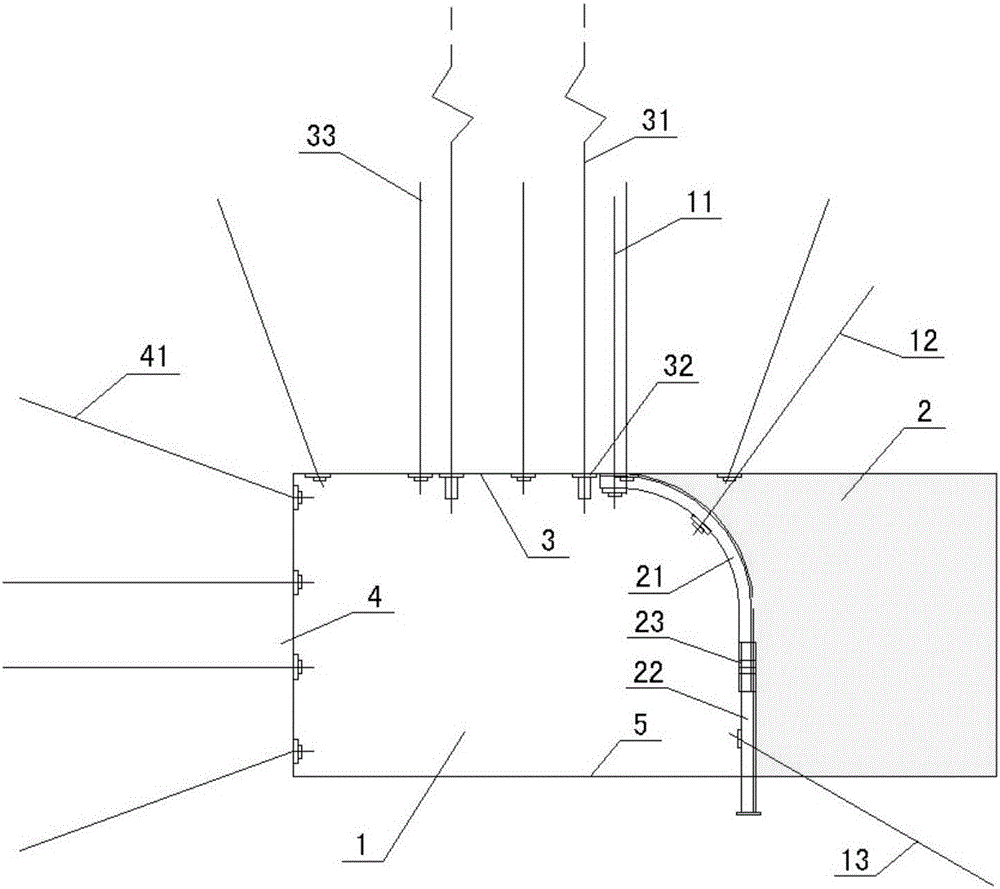 Supporting structure for extremely-narrow coal pillar roadway driving along goaf and construction method of supporting structure