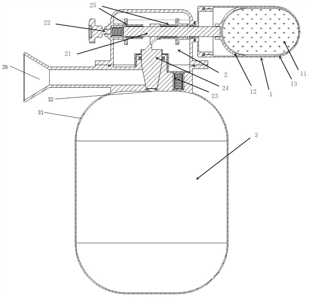 Fire extinguishing device for high-rise building constraint space