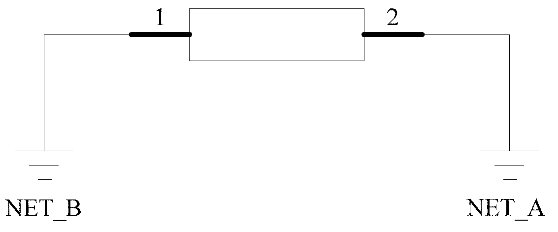 Short connection method and printed circuit board (PCB) pad package for different networks