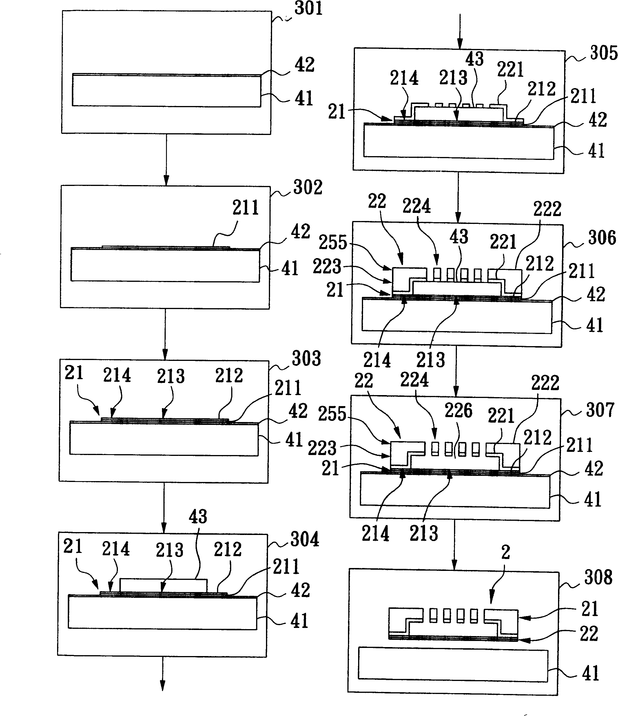 Capacitor micro microphone chip