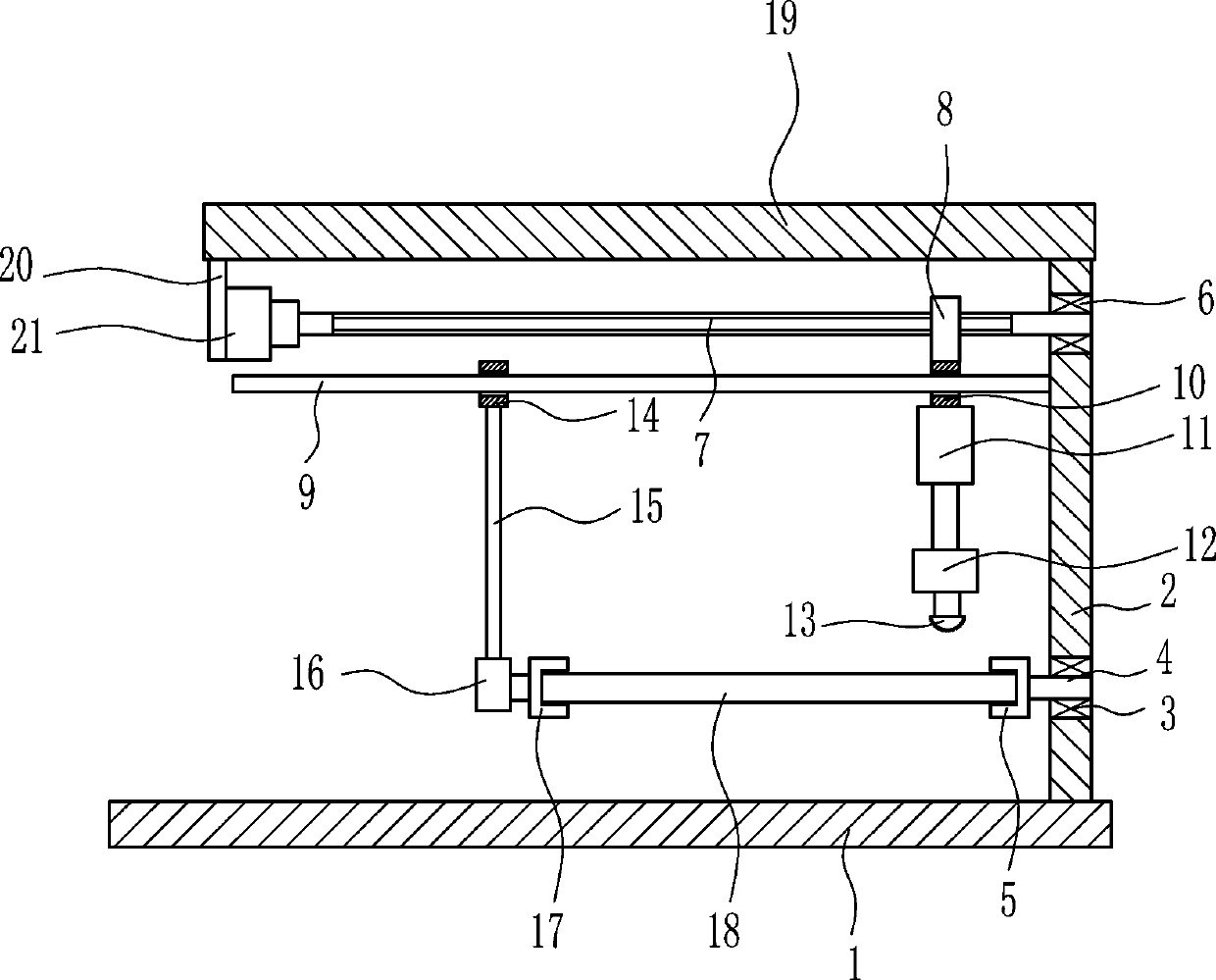 A kind of external derusting equipment specially used for chemical conveying pipes