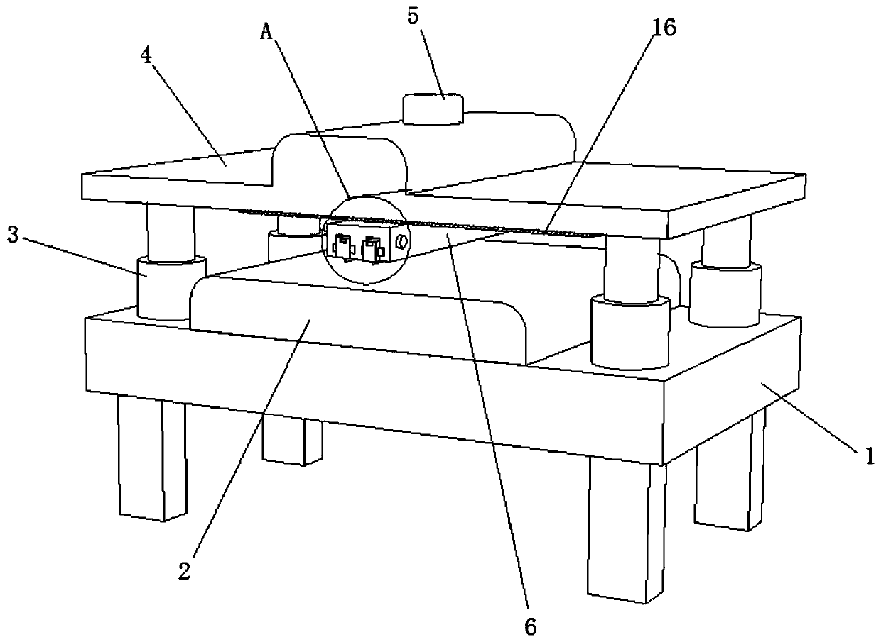 Adhesive tape blanking device for copper foil adhesive tape production