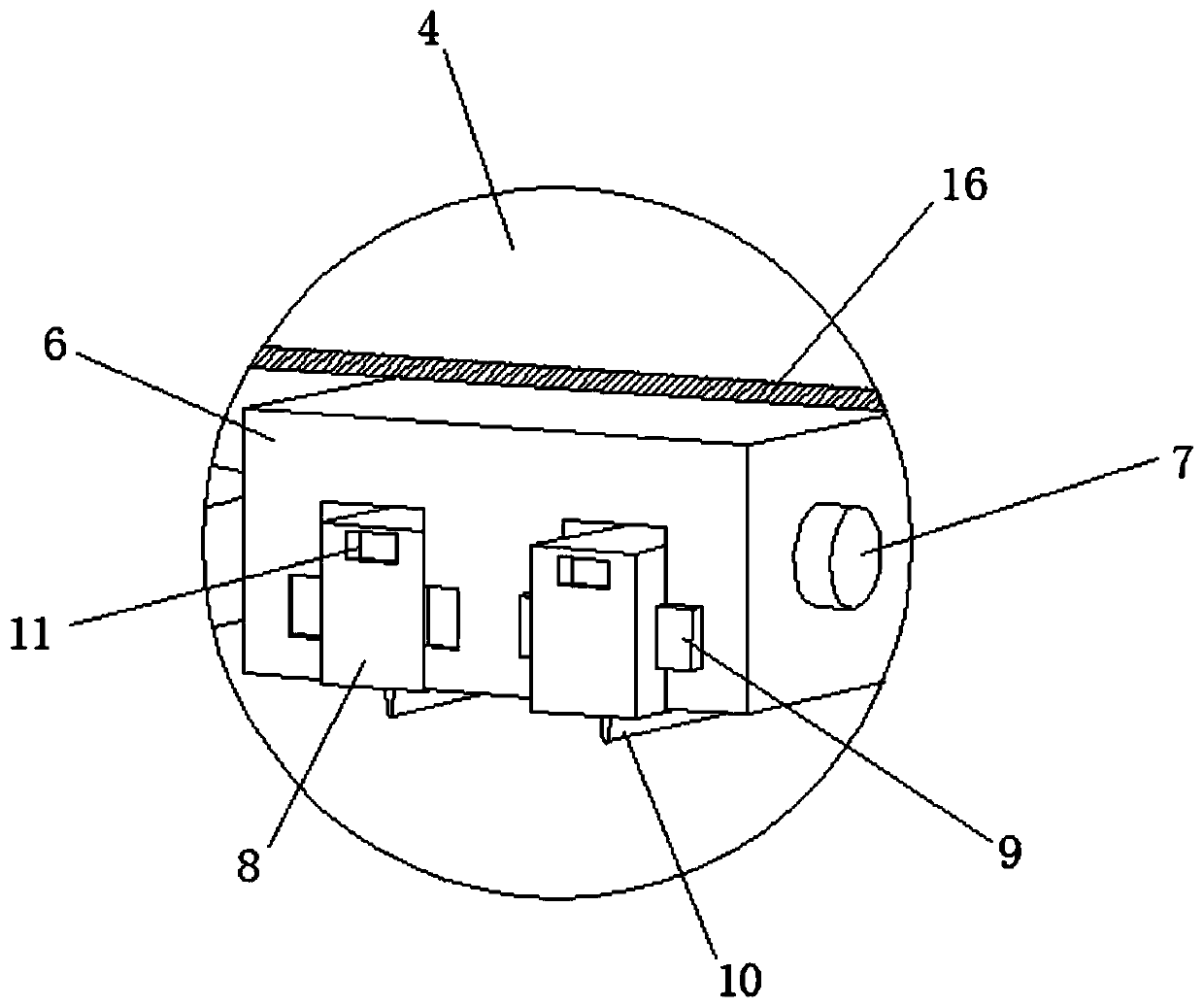 Adhesive tape blanking device for copper foil adhesive tape production