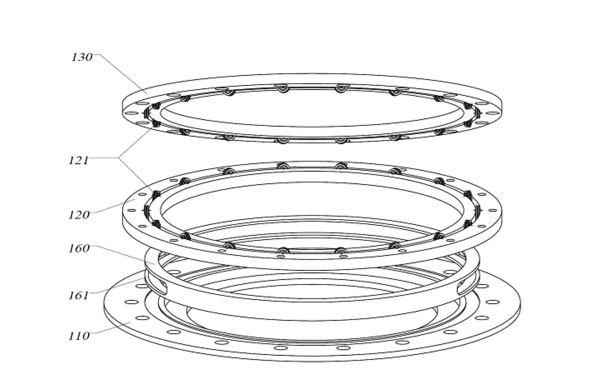 Circular shuttle guide raceway device