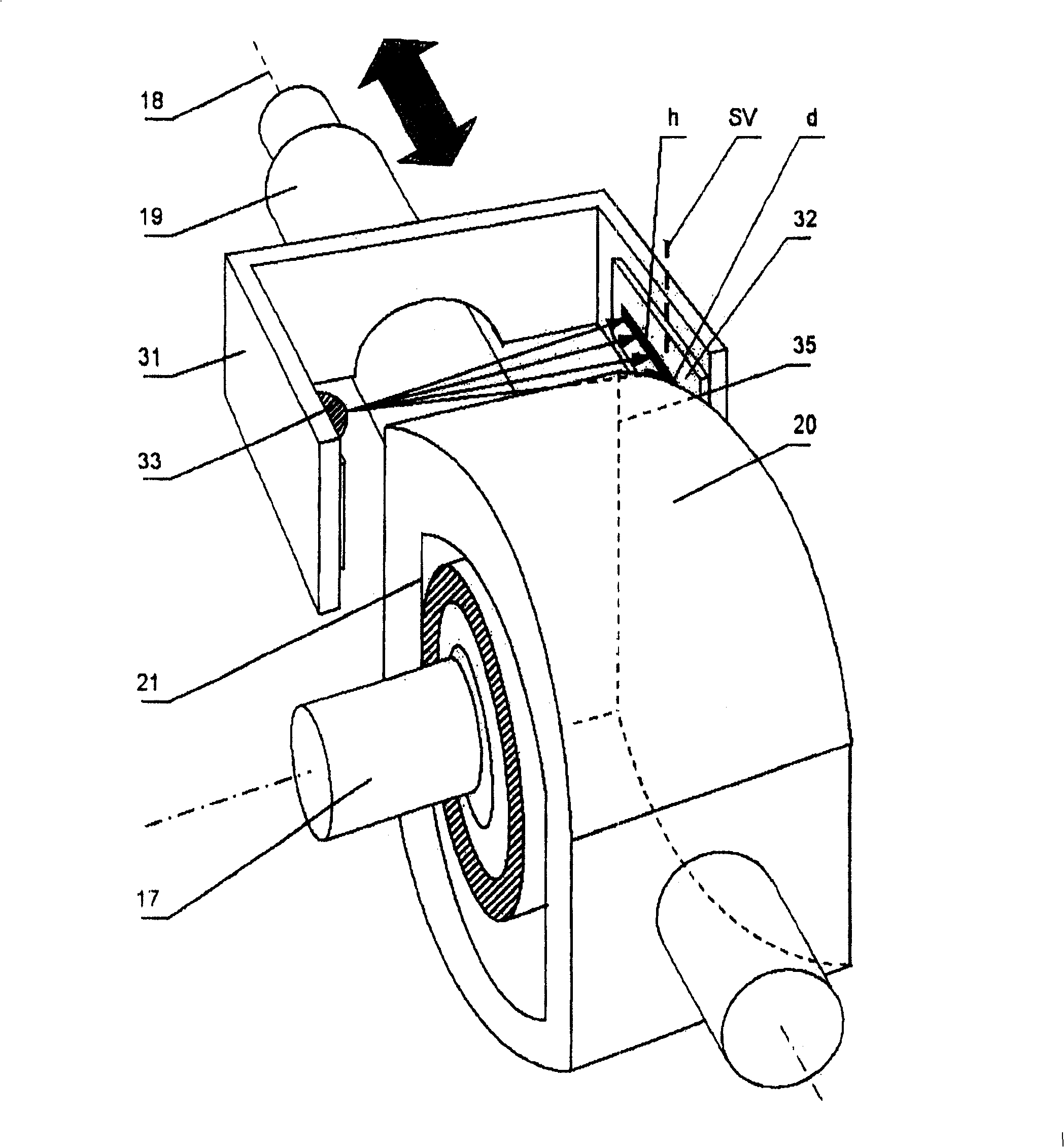 Electromotor driven metering pump